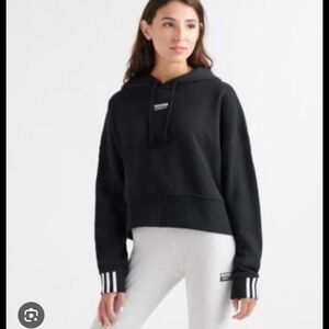 adidas Originals Women's Cropped Hoodie sweatshirt-size XS